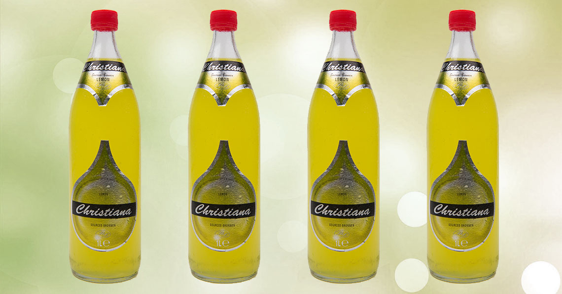 De 1liter fles chritiana Lemon